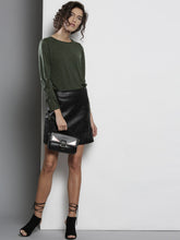 DOROTHY PERKINS Women Olive Green Solid Top