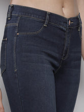 DOROTHY PERKINS Navy Washed Frankie Super-Skinny Fit Cropped Jeggings