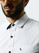 Mr Bowerbird Men White Abstract Print Shirt