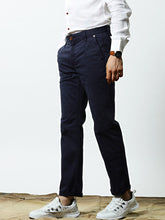 Mr Bowerbird Men Navy Blue Slim Fit My Premium Chino