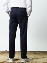 Mr Bowerbird Men Navy Blue Slim Fit My Premium Chino